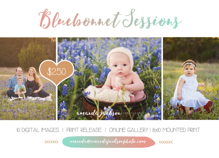ALL FULL: 2016 Bluebonnet Sessions