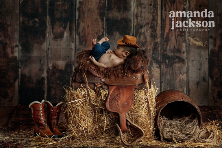 Cowboy Newborn Session {Pflugerville, Texas Newborn Photographer}